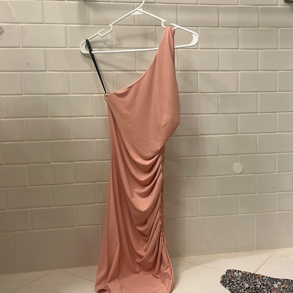 Revolve x Michael Costello Mini Ruched Drees